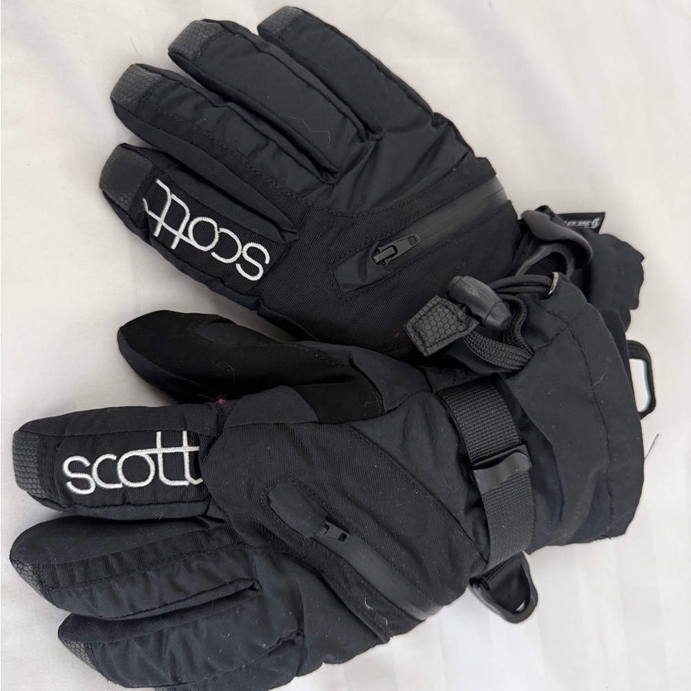 Women’s Scott Black Insulated Ski Gloves. Size:L/8.